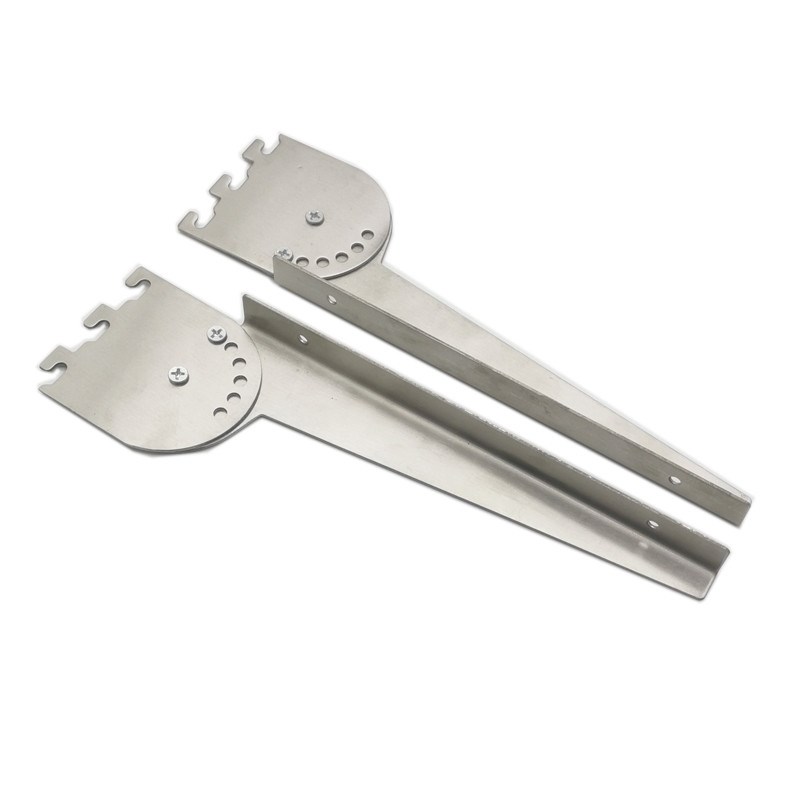 不锈钢梯柱155156活动层板托a柱加厚可调节斜左右玻璃防滑托支架