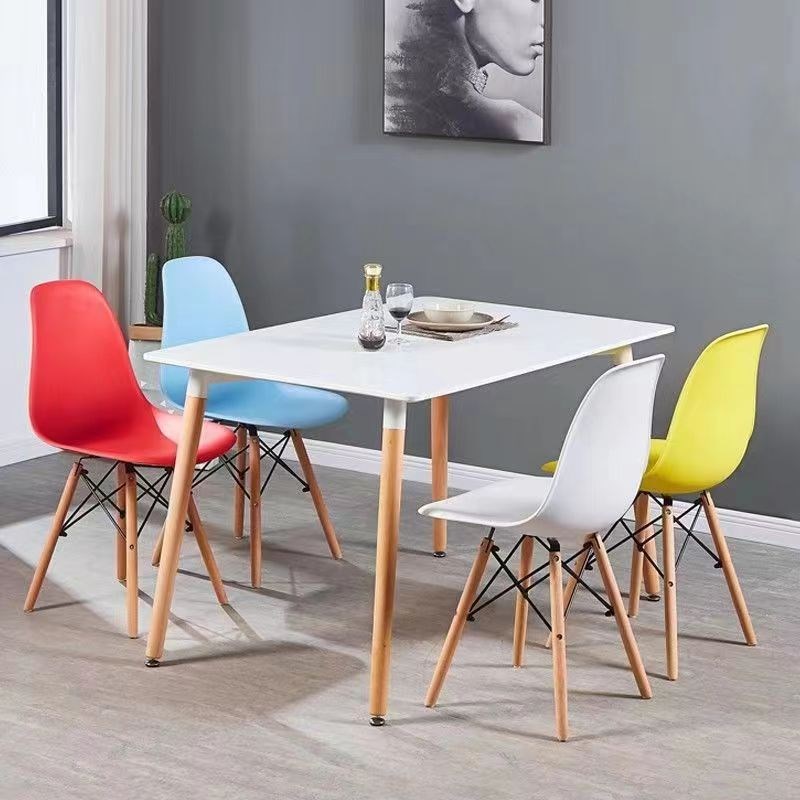 伊姆斯椅塑料靠背椅休闲餐椅办公洽谈椅家用电脑桌椅简约休闲椅子