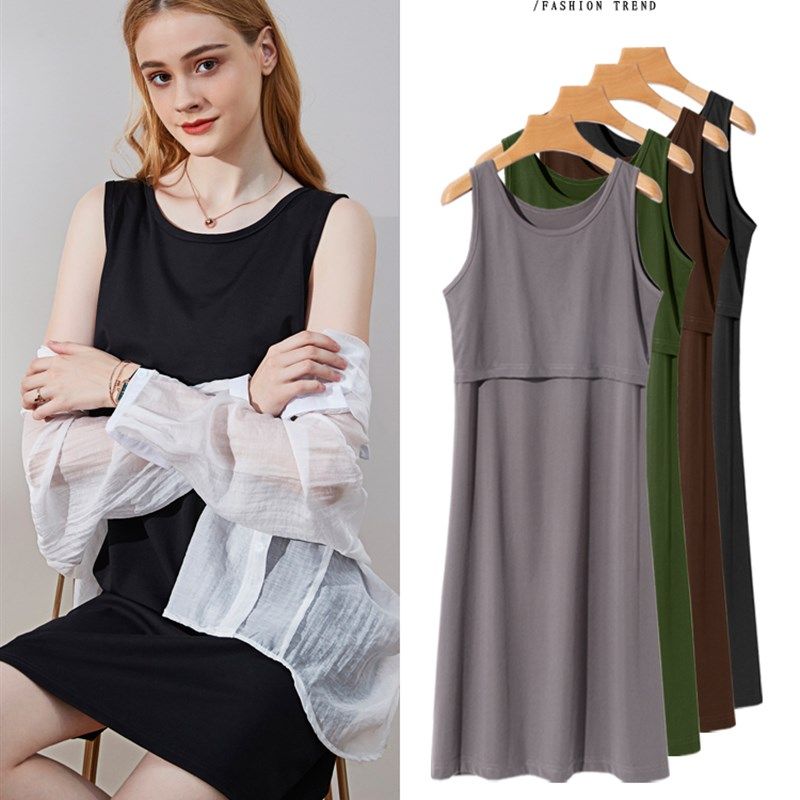 免穿文胸哺乳连衣裙秋冬外出裙子带胸垫免内衣吊带喂奶背带连衣裙,孕妇装/孕产妇用品/营养,哺乳衣/月子服,淘宝优惠券,粉丝福利购,淘宝优惠卷