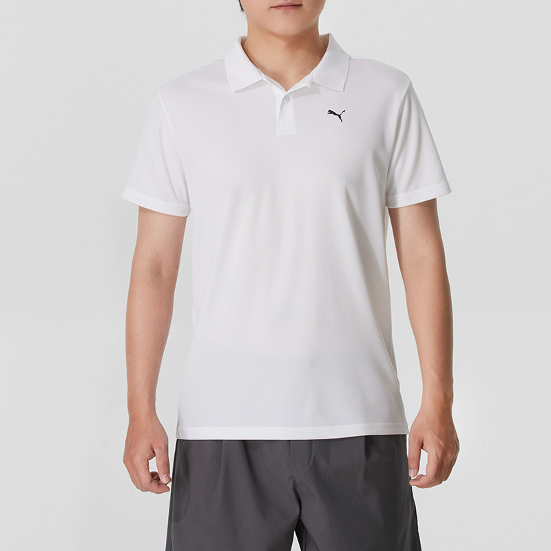 Puma彪马polo衫男装翻领简约透气运动服休闲时尚短袖528699