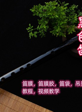 笛子初学者精制黑色笛古风竹笛自学乐器入门成人女D横笛F调C儿童G
