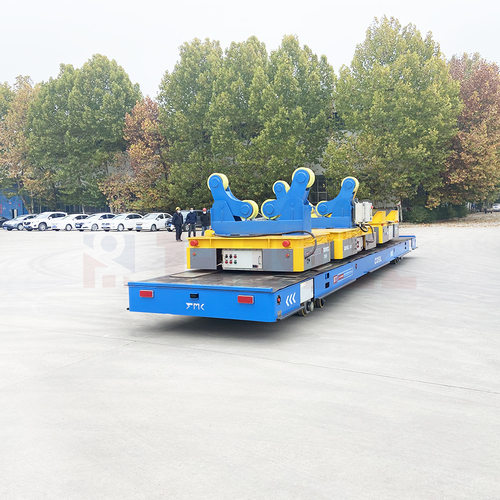 变压器实验检测自动搬运升降平车电动无轨舵轮转运小车【睿迈科】