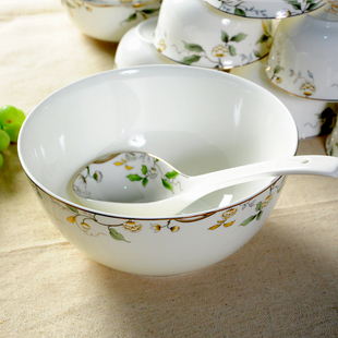 英寸大碗汤碗陶瓷大号家用丸子加深面碗汤盆香榭丽舍餐具