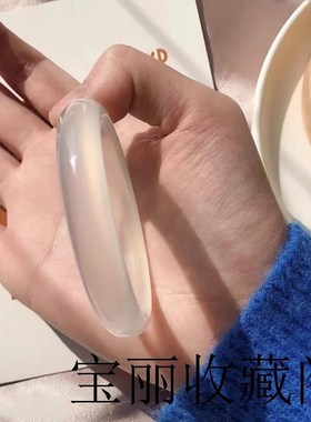 白昼集玉髓手镯女冰种夏季小众精品荔枝冻镯子白玉生日礼物玉镯