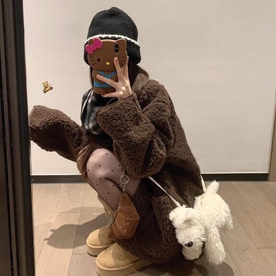 2025新款爆款美拉德咖色摇粒绒中