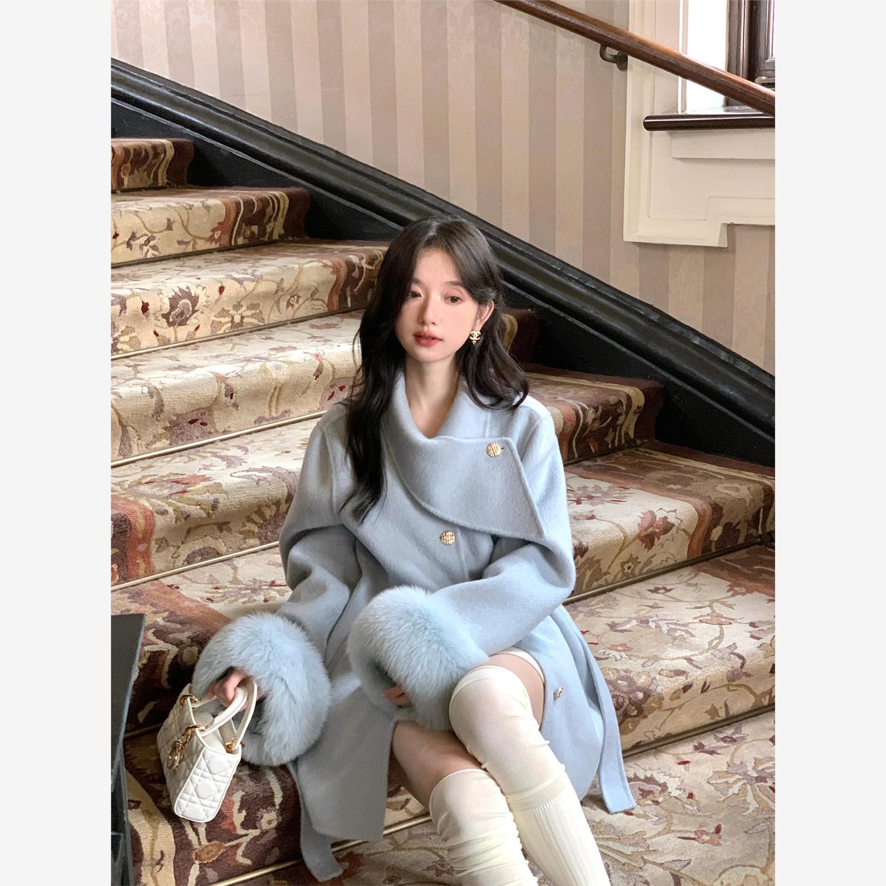 美丽法则2025千金感全羊毛呢子外