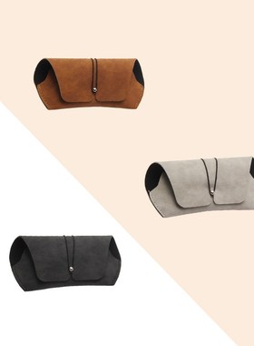 样板间复古眼镜收纳盒摆件衣帽间抽屉墨镜盒软装饰品磨砂皮质简约