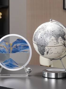 流沙画沙漏摆件客厅电视柜装饰品创意客厅桌面礼物