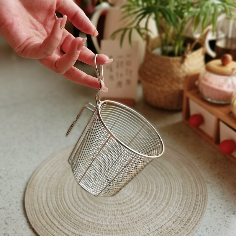 出口 小火锅漏勺涮肉过滤网带筛捞勺煮面漏斗