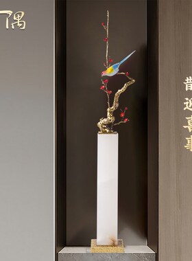 新式中艺术摆件断厅隔客玄关柜电视柜高档装饰品乔迁新居礼品