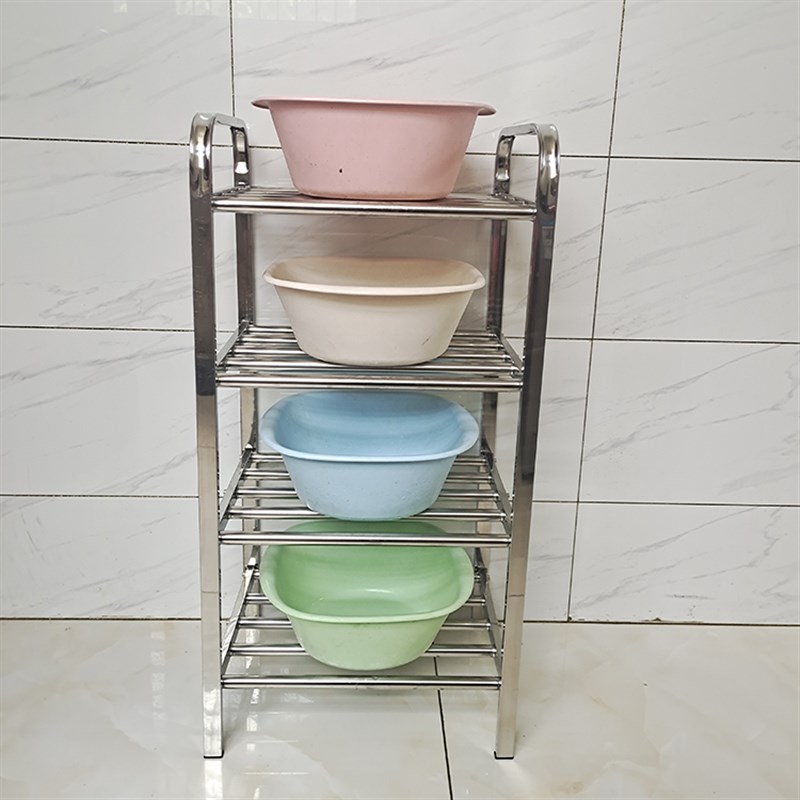 架卫生间浴室收纳架多功能宿舍落地放盆架子