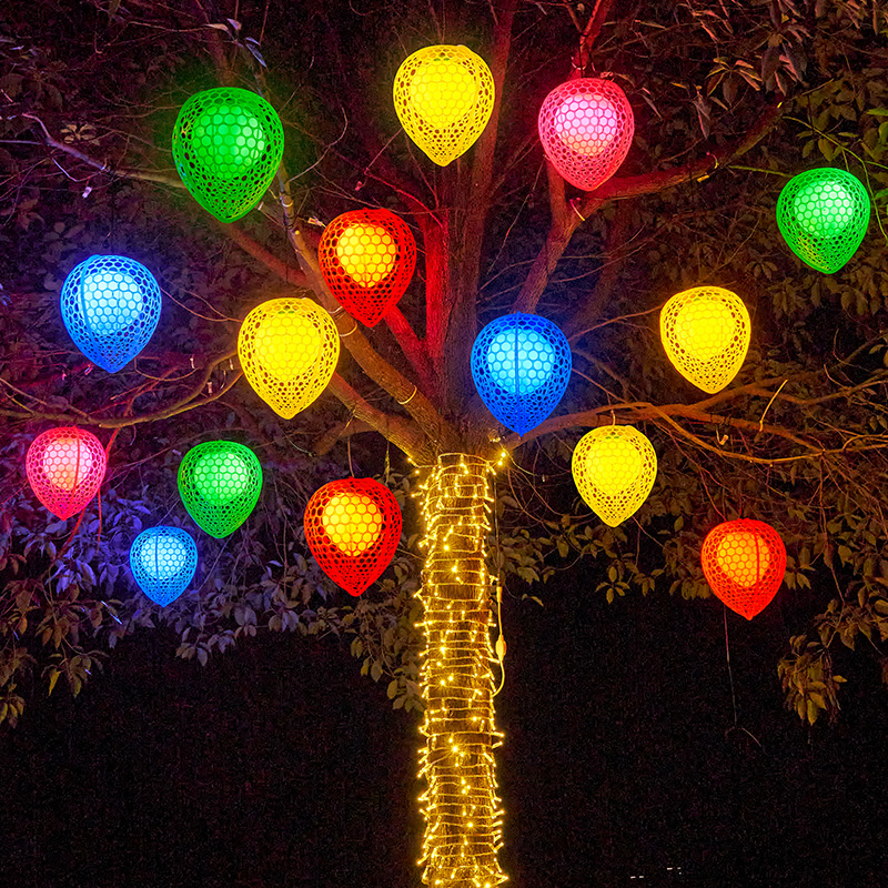 桃心灯彩灯闪灯串灯户外防水亮化布置挂树上氛围装饰灯挂灯