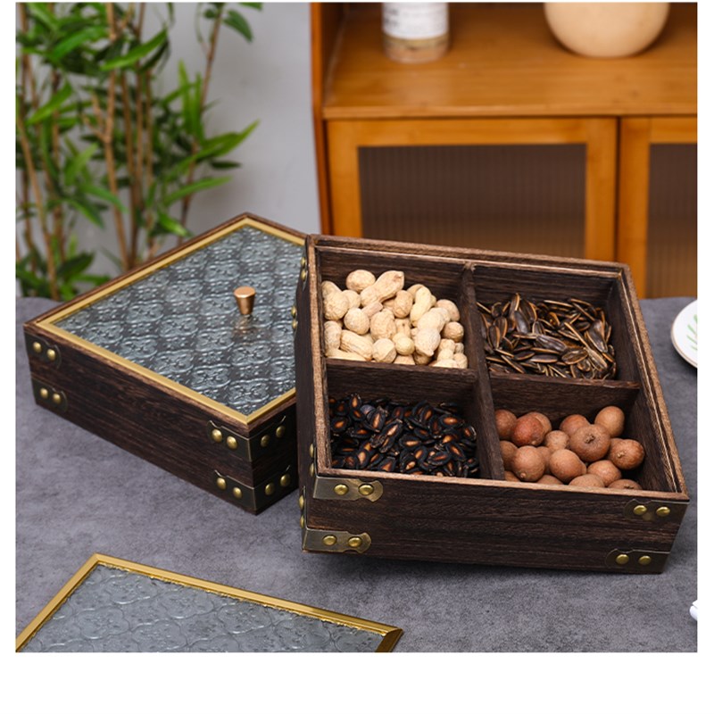 水果盘新款家用客厅果盘茶几干果盘干果盒高档轻奢干果收纳盒