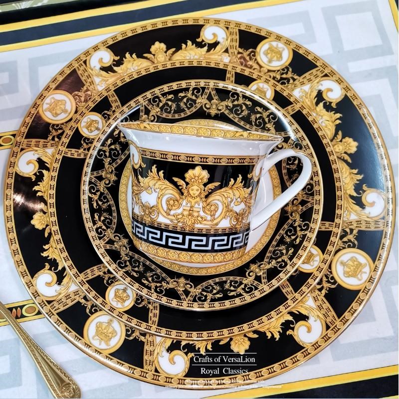 欧式西餐餐盘宫廷骨瓷餐具摆件陶瓷寸牛排盘子点心意面盘