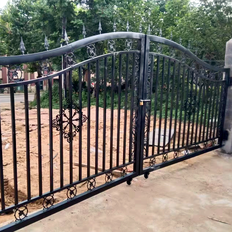 锌钢铁艺护栏大门 铝合金围墙 室内外围栏别墅小区厂房楼栏杆