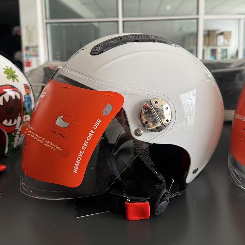 清仓处理双镜片摩托车电动车夏季透气双镜片夏盔女