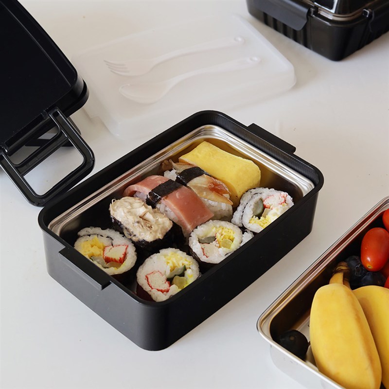 ns风便当盒子出口上班族学生餐盒简约饭盒碗带盖双层手提饭