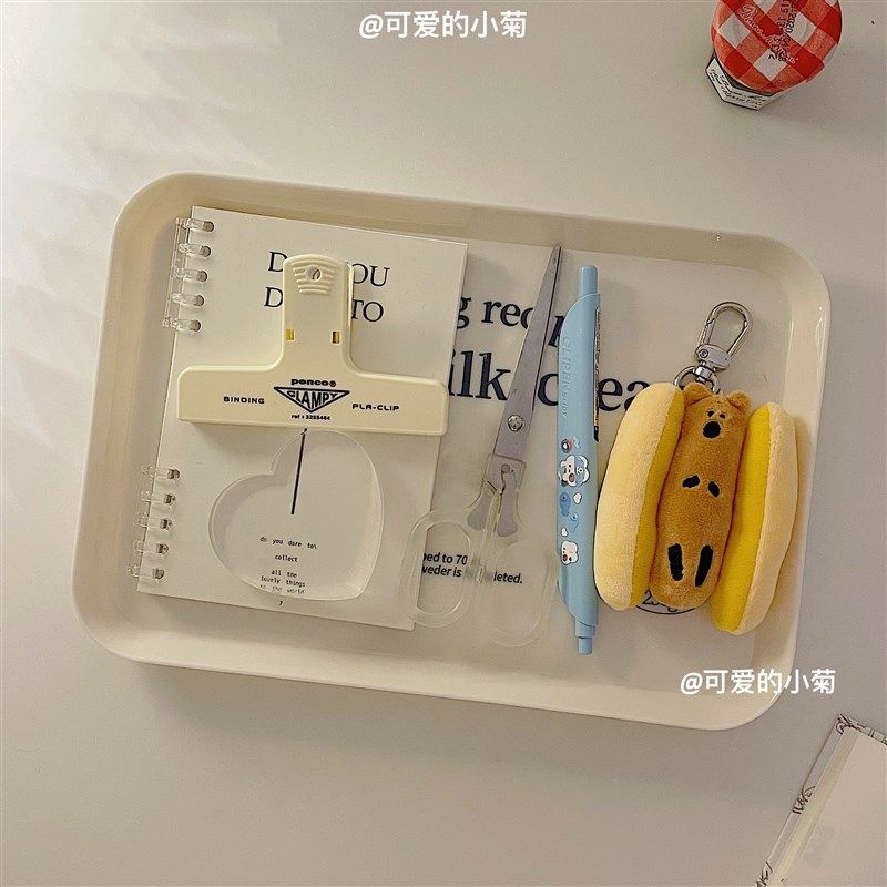 ns字母托盘咖啡白色面餐盘摆拍装饰长方形收纳桌面整理盘,收纳整理,桌面收纳盒,淘宝优惠券,粉丝福利购,淘宝优惠卷