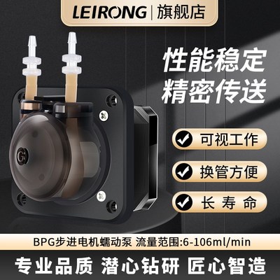 雷熔微小型BPG步进蠕动泵头小实验室循环进取样抽自吸水泵V