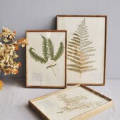 野地植物装 饰画挂画照片墙手作复古花卉创意礼品实木画框