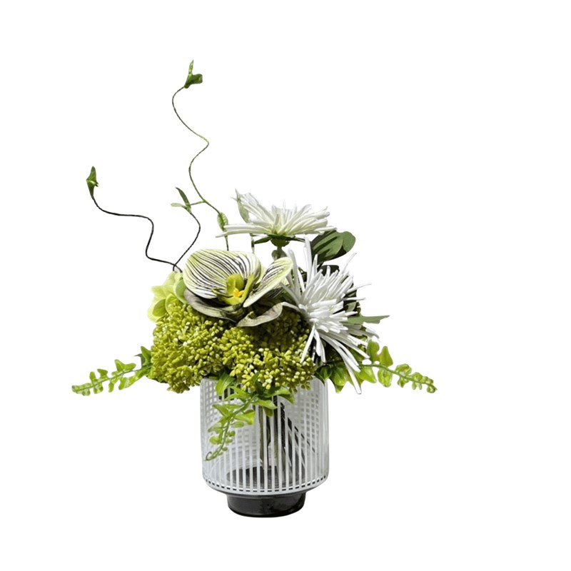 现代简约样板房售楼处酒店洽谈桌床头柜小孩房家居饰品仿真花艺