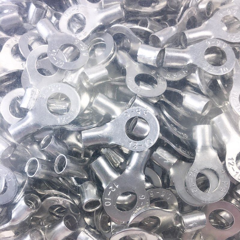 RNB6 冷压圆形O型裸端头紫铜焊口接线端子00只,电子/电工,接线端子,淘宝优惠券,粉丝福利购,淘宝优惠卷