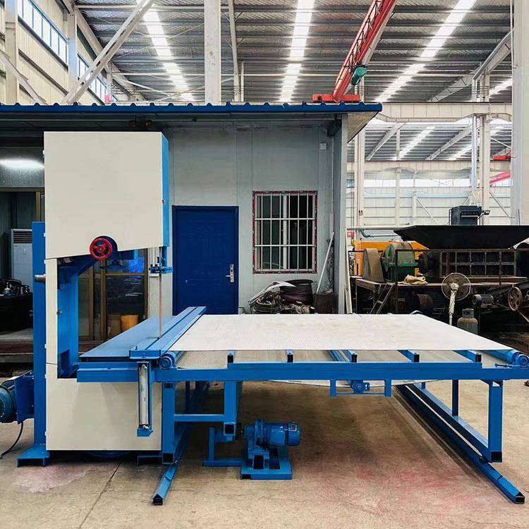 数控带锯切割机发泡火纸烧纸切块机气动压杆自动推台切纸设备