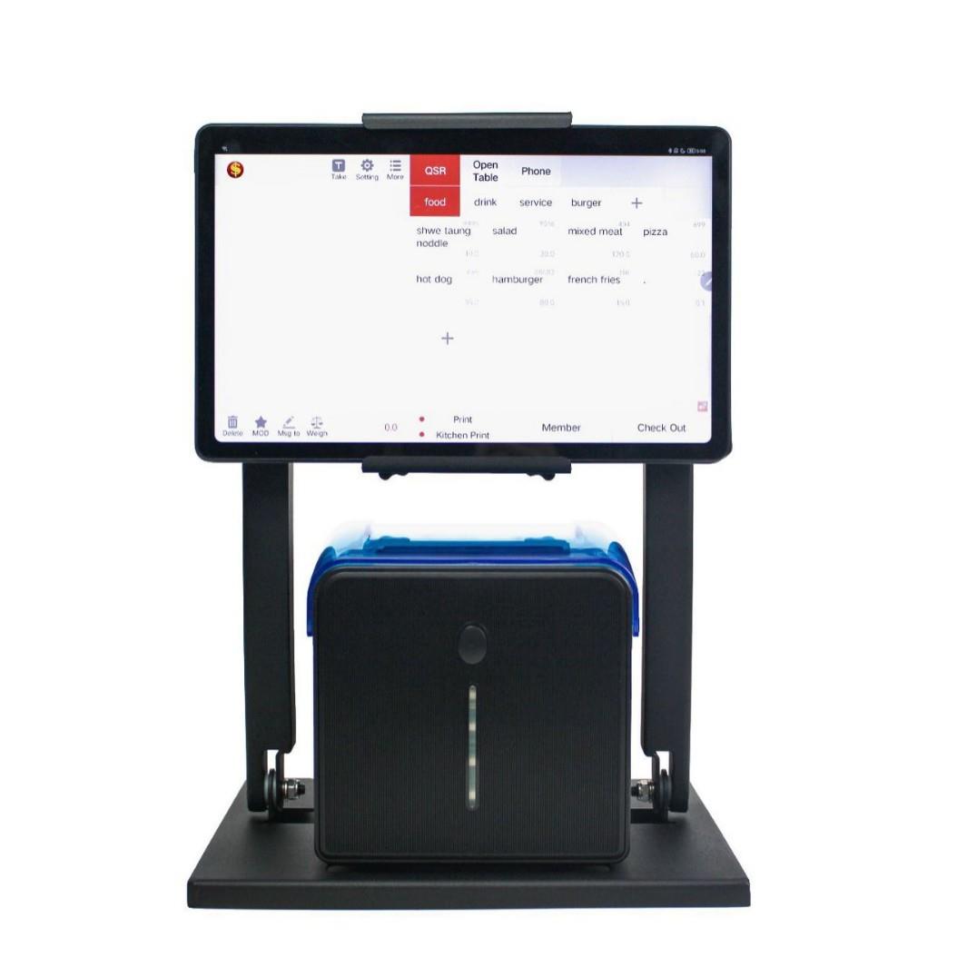 TS1票据打印机支架台支持壁挂可伸缩背板支持各尺寸iPad