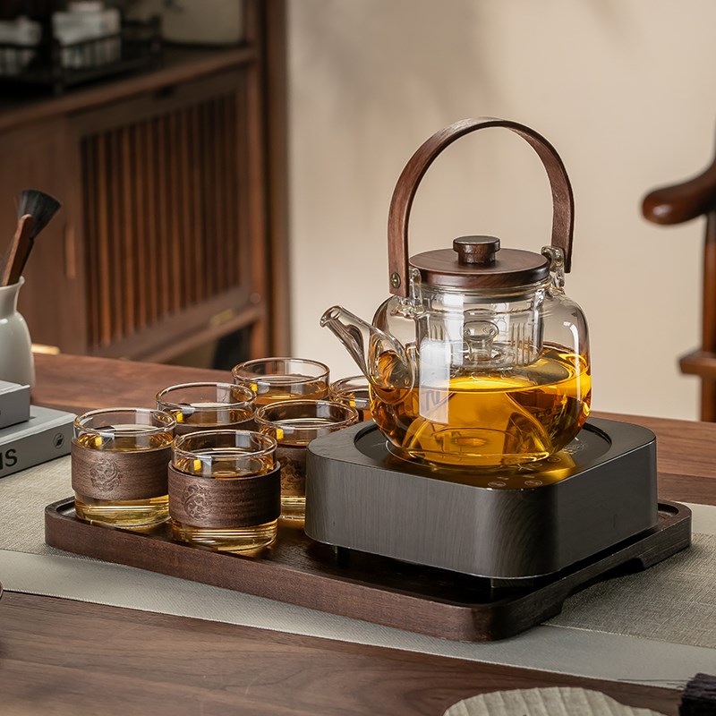 茶具套装家用电陶炉煮茶器套装泡茶小型蒸茶煮茶壶功夫茶杯