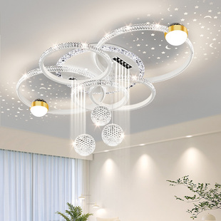 客厅主灯2025新款轻奢高级感中山灯具现代简约高端大气超亮吸顶灯