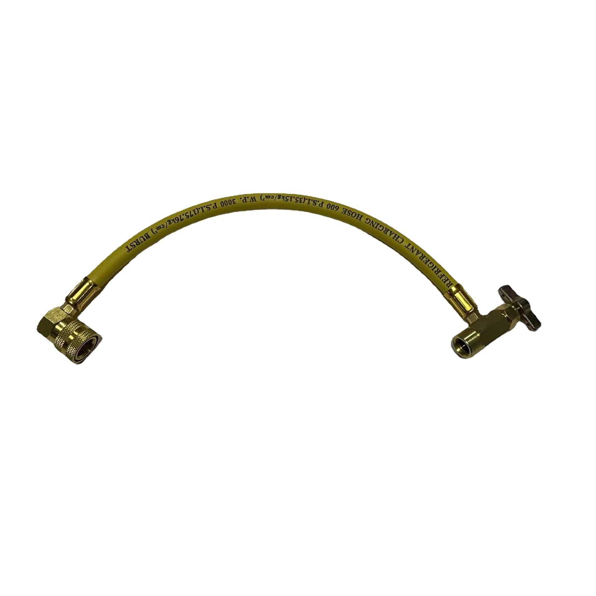 R134A recharge hose 制冷剂加注管 增效剂 堵漏剂加注管 1/2ACME图片