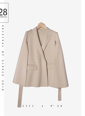 【雯雯】N28/AW设计师女装大衣N012036
