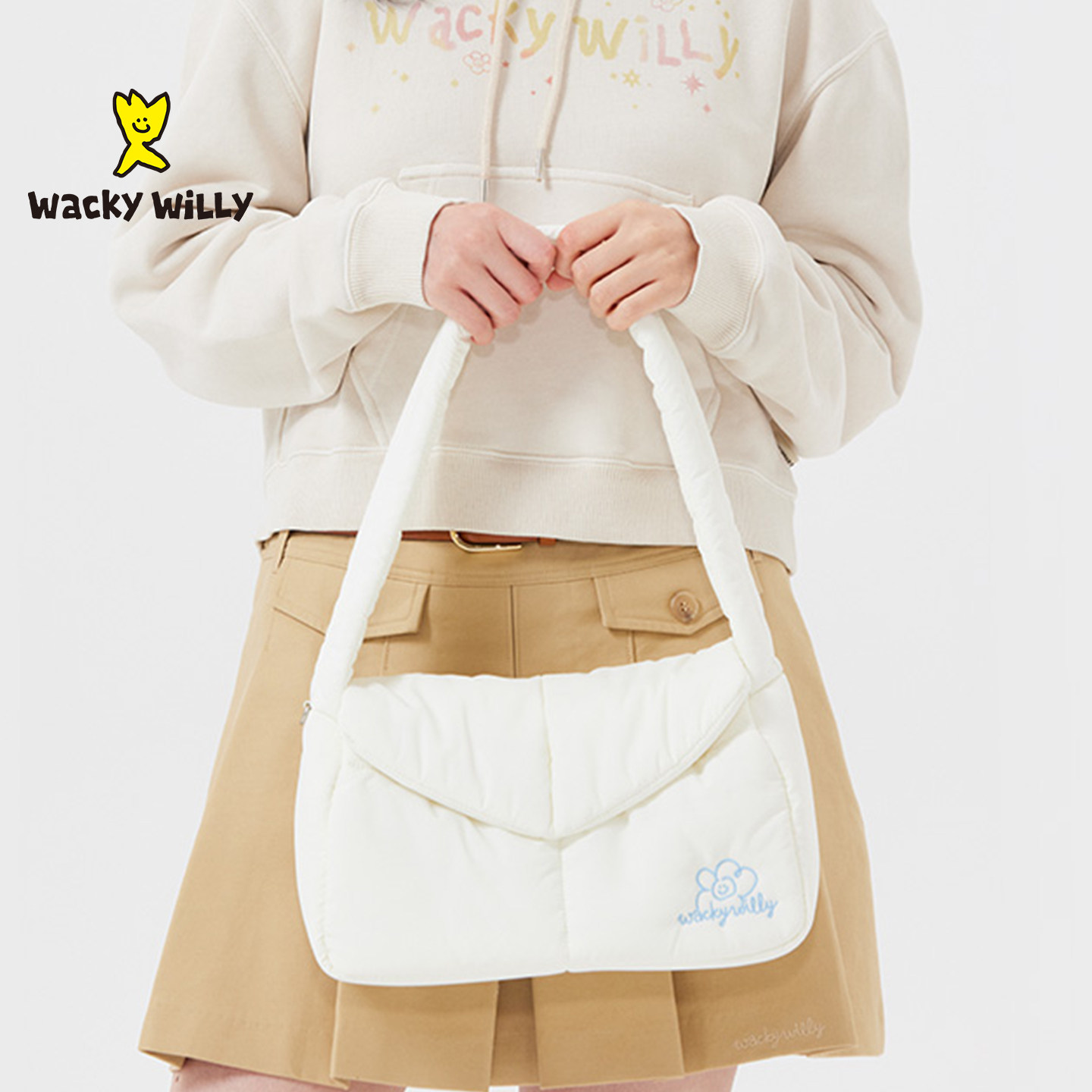 wackywillyLily中号云朵包2025新款韩国手提包腋下包时尚百搭单品,箱包皮具/热销女包/男包,腋下包,淘宝优惠券,粉丝福利购,淘宝优惠卷