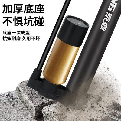 汽车专用打气泵带气压表京鼎高压打气筒多功能手动自行车电动汽车