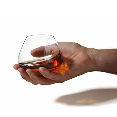 250ml Whiskey Glass Rotating High Belly Cigar Whiskey Cockta