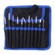 Canvas Bag Set 11Pcs Steel Tweezers Stainless Strai Accuracy