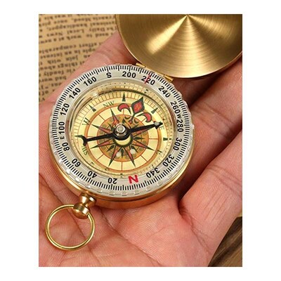 Camping Compass Keychain Luminous Wayfinder Outdoor Survival