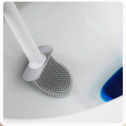 New Breathable Silicone Toilet Brush Bathroom No Dead Corner