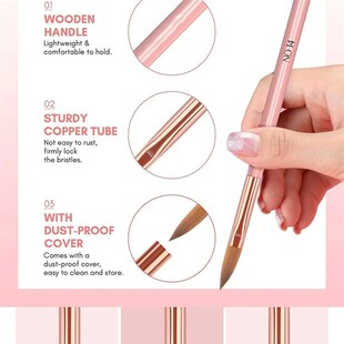 Special Rod Nail Pen Pink Wooden Art Set