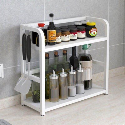 Kitchen Shelf Spice Rack table top condiment corner rack oil
