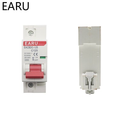 DC 1000V 125A 1P Solar Mini Circuit Breaker Overload Protec