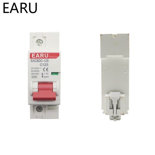 DC 1000V 125A 1P Solar Mini Circuit Breaker Overload Protec