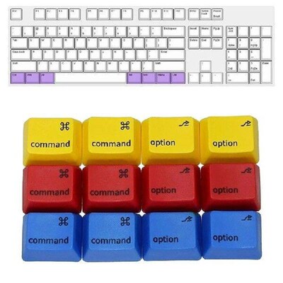 PBT Keycaps MAC-style Command Option Keys Dye-Sub Cherry MX