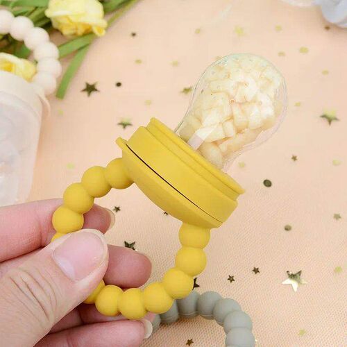 Baby Pacifier Fruit Feeder Baby Silicone Mesh Bag Pacifier F