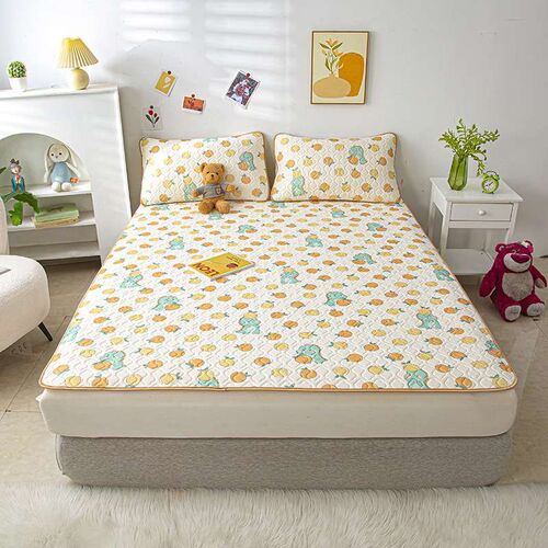Ice silk latex mat three-piece summer ba washable dormitory