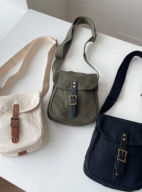 Tote Bags for Women 2023 Retro Solid Color College Style Des