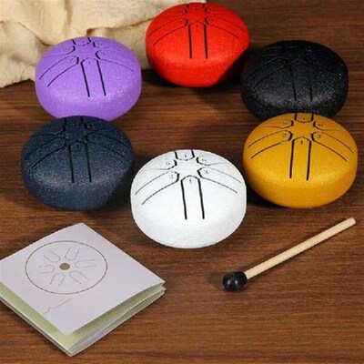 3 Inches 6 Tones Steel Tongue Drum Outdoors Rain Drum