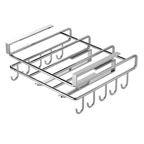 Cabinet Shelf Punch-out Cutting Board Rag Hanger Wall-mounte