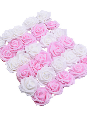 6cm Wedding Roses Foam Artificial Rose Flowers Head Wreath D