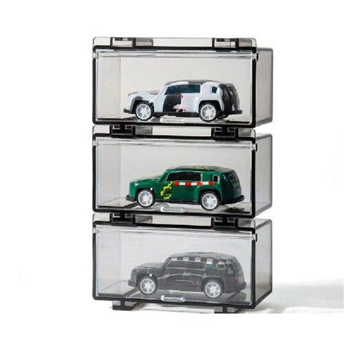 Stackable 1:64 Toy Model Cars Display Box 1 Grids Acrylic